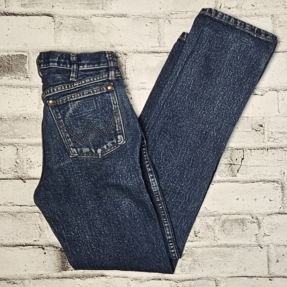Wrangler APT Regular Fit Straight Leg Jeans Blue Denim Mens 29x32